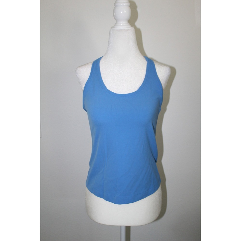 Lululemon Cool Racerback Tank‎ Top Blue Luon Yoga Gym Shirt Womens Size 6-8